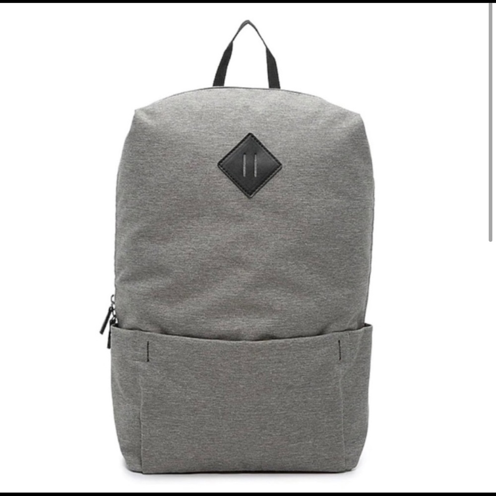 NEW Grey/black Canvas Travel Backpack